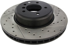 Load image into Gallery viewer, StopTech 08-09 BMW 535 Series / 04-09 545i/550i/645Ci/650i Slotted & Drilled Left Front Rotor