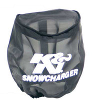 Load image into Gallery viewer, K&N Snowcharger Air FIlter Wrap Round Tapered Black - 4.5in Base ID x 3in Top ID x 4in H
