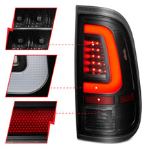 Load image into Gallery viewer, ANZO 2008-2016 Ford F-250 LED Tail w/ Lights Bar Black Housing Smoke Lens