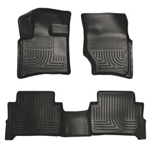 Load image into Gallery viewer, Husky Liners 07-14 Audi Q7 Weatherbeater Black Front & 2nd Seat Floor Liners
