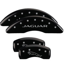 Load image into Gallery viewer, MGP 4 Caliper Covers Engraved Front & Rear Acura Black Finish Silver Char 2017 Acura MDX