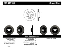 Load image into Gallery viewer, StopTech 02-10 Subaru WRX Slotted & Drilled Right Front Rotor (exc. STi)