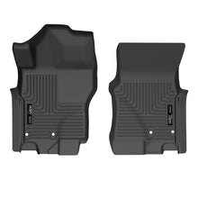 Load image into Gallery viewer, Husky Liners 2022 Nissan Frontier King Cab Ext. Cab/CC WeatherBeater Black Front Floor Liners