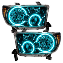 Load image into Gallery viewer, Oracle 07-11 Toyota Tundra Pre-Assembled Headlights - Black Housing - ColorSHIFT w/ BC1 Controller