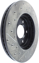 Load image into Gallery viewer, StopTech 03-09 Lincoln Town Car / 03-09 Mercury Grand Marquis Front Left Slotted & Drilled Rotor
