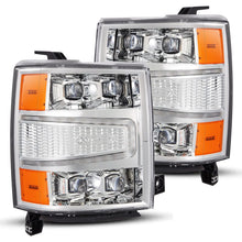 Load image into Gallery viewer, AlphaRex 04-15 Chevy 1500HD NOVA-Series LED Proj Headlights Chrome w/Activ Light/Seq Signal & SB DRL