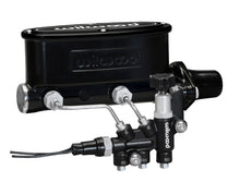 Load image into Gallery viewer, Wilwood HV Tandem M/C Kit w L/H Bracket & Prop Valve - 1 1/8in Bore Black