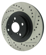 Load image into Gallery viewer, StopTech 02-10 Subaru WRX Slotted & Drilled Left Front Rotor (exc. STi)
