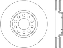 Load image into Gallery viewer, StopTech 13+ Dodge Dart Performance Slotted & Drilled Front Right Rotor