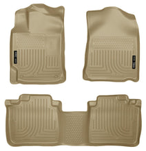 Load image into Gallery viewer, Husky Liners 10-13 Lexus RX350/RX450h WeatherBeater Tan Front & 2nd Seat Floor Liners