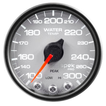 Load image into Gallery viewer, AutoMeter Gauge Water Temp 2-1/16in. 300 Deg. F Stepper Motor W/Peak & Warn Slvr/Blk Spek