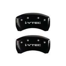 Load image into Gallery viewer, MGP 4 Caliper Covers Engraved Front & Rear i-Vtec Black finish silver ch