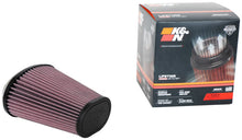 Load image into Gallery viewer, K&N Universal Clamp-On Air Filter 2.844x4.813in Flg ID x 6.5x4.75in B OD x 4.5x3.25in T OD x 7.5in H