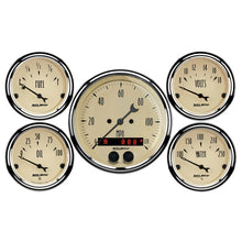 Load image into Gallery viewer, AutoMeter 3-3/8in & 2-1/16in GPS Speedometer Antique Beige Gauge Kit - 5 Pc