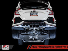 Load image into Gallery viewer, AWE Tuning 2017+ Honda Civic Type R Track Edition Exhaust w/Front Pipe & Triple Diamond Black Tips