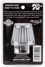 Load image into Gallery viewer, K&N 2in Base OD x .375in Flange ID x 1.75in H Rubber Base Crankcase Vent Filter - White