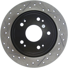 Load image into Gallery viewer, StopTech 09-10 Acura TSX / 08-10 Honda Accord Coupe/05-10 Sedan Right Rear Slotted & Drilled Rotor