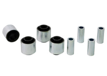 Load image into Gallery viewer, Whiteline Plus 9/89-8/09 Subaru Legacy Rear Control Arm Lower Front Inner & Outer Bushing Kit
