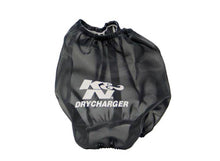 Load image into Gallery viewer, K&N 6.5in Base ID x 4.5in Top ID x 6in H - Black - Round Tapered - DryCharger Air Filter Wrap