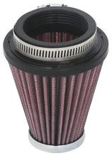 Load image into Gallery viewer, K&N Universal Clamp-On Air Filter 2-1/8in Flange 3-1/2in Base 2in Top 4in Height