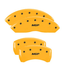 Load image into Gallery viewer, MGP 4 Caliper Covers Engraved Front & Rear MGP Yellow Finish Black Characters 2005 Acura NSX