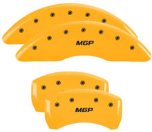 Load image into Gallery viewer, MGP 4 Caliper Covers Engraved Front & Rear MGP Yellow Finish Black Char 2019 Volkswagen Atlas