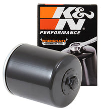 Load image into Gallery viewer, K&N Harley Davidson / Buell 3in OD x 4.063in H Black Oil Filter