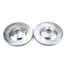 Load image into Gallery viewer, Power Stop 90-93 Mercedes-Benz 300SL Front Evolution Drilled & Slotted Rotors - Pair