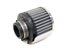 Load image into Gallery viewer, K&N Rubber Base Chrome Top Crankcase Vent Filter 1-1/4in Flg / 3in OD / 2-1/2in H w/Deflector Shield