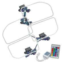 Load image into Gallery viewer, Oracle Ford F250/350 11-16 Halo Kit (Square Ring Design) - ColorSHIFT w/ Simple Controller