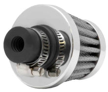 Load image into Gallery viewer, K&N 2in Base OD x .375in Flange ID x 1.75in H Rubber Base Crankcase Vent Filter - White