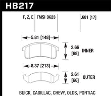 Load image into Gallery viewer, Hawk 96-97 Chevy Camaro RS / 94-97 Camaro Z28/Pontiac Firebird Trans AM Blue 9012 Front Race Pads