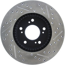 Load image into Gallery viewer, StopTech 97-01 Acura Integra Type R / 97-01 Honda CR-V Slotted & Drilled Right Front Rotor