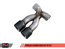 Load image into Gallery viewer, AWE Tuning Optional Porsche 987 Cayman/S Boxster/S Muffler Tip Set - Diamond Black
