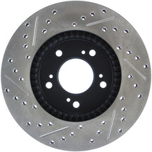 Load image into Gallery viewer, StopTech 97-01 Acura Integra Type R / 97-01 Honda CR-V Slotted & Drilled Left Front Rotor