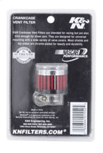 Load image into Gallery viewer, K&N Rubber Base Crankcase Vent Filter - 0.55in Flange ID 1.375in OD 1.125in Height