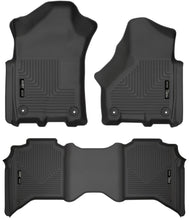 Load image into Gallery viewer, Husky Liners 19-21 Ram 2500/3500 Crew Cab Weatherbeater Black Front & 2nd Seat Floor Liners