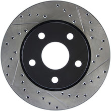 Load image into Gallery viewer, StopTech 07-13 Jeep Wrangler Slotted & Drilled Left Front Rotor