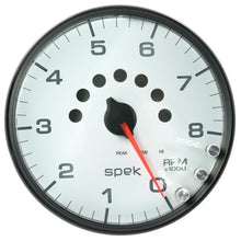 Load image into Gallery viewer, Autometer Spek-Pro Gauge Tachometer 5in 8K Rpm W/Shift Light & Peak Mem White/Black