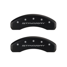 Load image into Gallery viewer, MGP 4 Caliper Covers Engraved Front & Rear Stingray Red finish silver ch