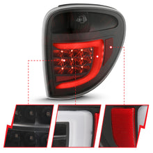 Load image into Gallery viewer, ANZO 2004-2007 Dodge Grand Caravan LED Tail Lights w/ Light Bar Black Housing Clear Lens