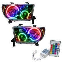Load image into Gallery viewer, Oracle 07-11 Toyota Tundra Pre-Assembled Headlights- Black Housing - ColorSHIFT w/ Simple Controller
