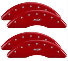 Load image into Gallery viewer, MGP 4 Caliper Covers Front & Rear 2019+ Ram 2500/3500 Red Finish w/ MGP Logo