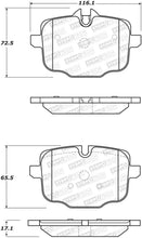 Load image into Gallery viewer, StopTech 11-17 BMW 530i Street Brake Pads w/Shims & Hardware - Rear