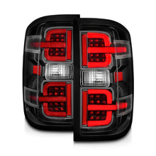 Load image into Gallery viewer, ANZO 15-19 Chevy Silverado 2500HD/3500HD (Halgn Only) LED Tail Lights w/Black Light Bar & Clear Lens