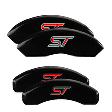 Load image into Gallery viewer, MGP 4 Caliper Covers Engraved Front & Rear MGP Black finish silver ch