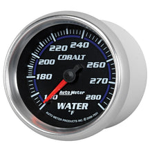 Load image into Gallery viewer, Autometer Cobalt 66.7mm 140-280 degree F. Water Temprature Gauge
