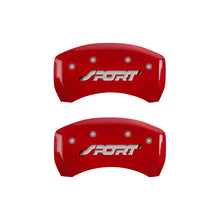 Load image into Gallery viewer, MGP 4 Caliper Covers Engraved Front & Rear SPORT Yellow finish black ch