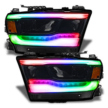 Load image into Gallery viewer, Oracle 19-21 Dodge RAM 1500 RGB+W Headlight DRL Upgrade Kit- Reflector LED Headlights - ColorSHIFT+W