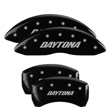 Load image into Gallery viewer, MGP 4 Caliper Covers Engraved Front & Rear MGP Black finish silver ch